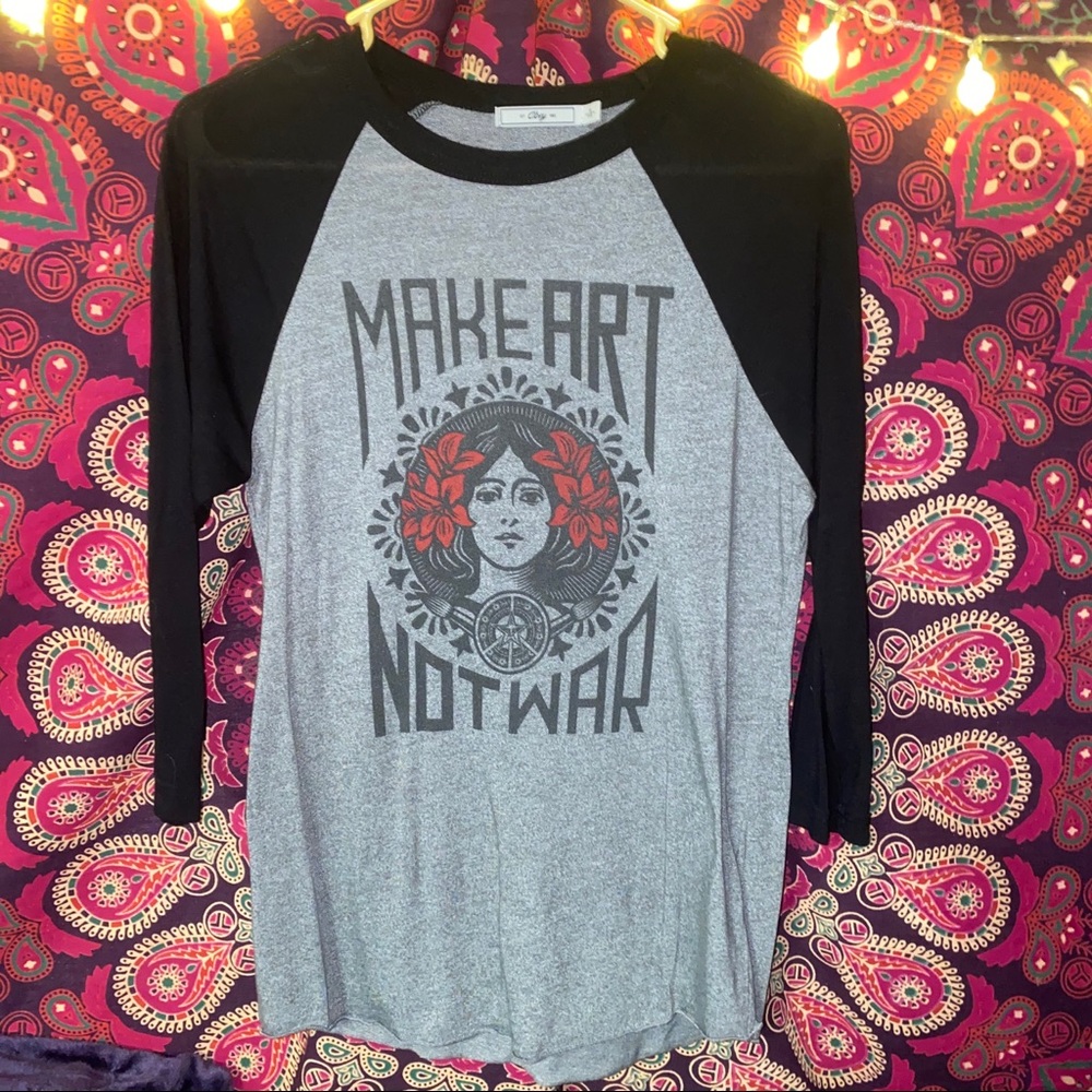 Obey baseball tee